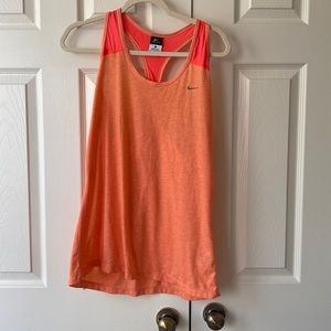 Orange Nike Dry Fit shirt